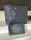 Coach Navy Blue CC Signature Reversible Large Tote Bag Mini Pouch F58293