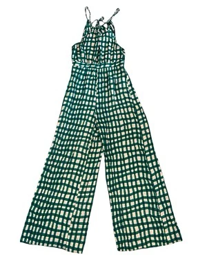 Mono Plenty By Tracy Reese Anthropologie para mujer guinga pierna ancha XS Foto 1 de 4