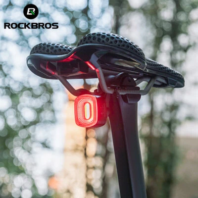 ROCKBROS Bike Taillight Rechargeable LED Cycling Rear Lights Back Bicycle Light - Image 1 of 4