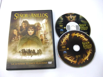 EL SEÑOR DE LOS ANILLOS LA COMUNIDAD DEL ANILLO DVD ELIJAH WOOD  ( 2DVD ) - Imagen 1 de 2
