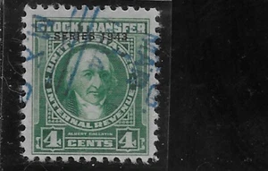 US Scott RD142, Revenue, Stock Transfer, 4 cents, Series of 1943, Used, NG, F/VF - Picture 1 of 1