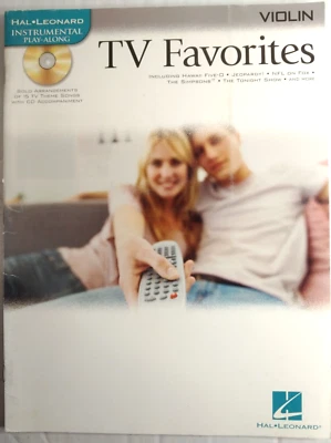 TV Favorites Play-Along for Violin with CD (PB, 2008) - Sheet Music Songbook - Image 1 of 4