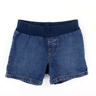 Oh Baby by Motherhood Maternity Jean Shorts Womens S Blue Comfort Waist Mid Rise