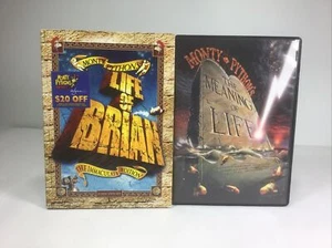 Monty Python Life of Brian & The Meaning Of Life DVDs. Terry Gilliam John Cleese - Picture 1 of 6