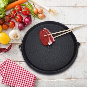 Premium BBQ Grill Plate Grill Pan For Gas Cooker Ceramic Pizza Plate for Oven