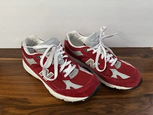 New Balance 991 Sneakers Shoes Men’s Size US 6.5 Reflective Material Red Suede - Picture 1 of 24