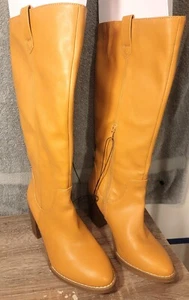 Universal Thread Damen hellbraun Davina 1/2 Reißverschluss kniehohe Memory Foam Stiefel - Bild 1 von 8