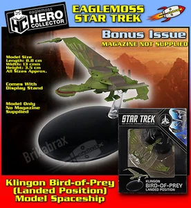 Eaglemoss Star Trek: Klingon Bird-of-Prey (Posición de aterrizaje) Edición de bonificación NUEVO - Imagen 1 de 11