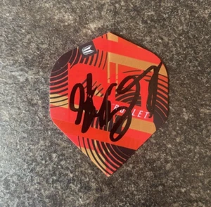 DARTS: STEPHEN BUNTING 'THE BULLET' SIGNED DART FLIGHT+COA **PROOF** - Picture 1 of 2
