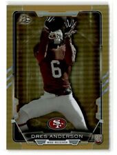 Dres Anderson SN 271/399 49ers 2015 Bowman Rookies Rainbow Gold #83