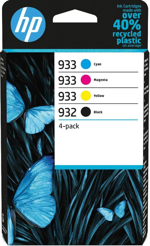 HP 932 Black & 933 C/M/Y Multipack Ink Cartridge for HP Officejet 6100 6600 7600 - Image 1 of 1
