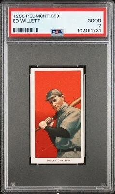 1909-11 T206 PIEDMONT 350 ED WILLETT PSA 2 102461731 - Image 1 of 2