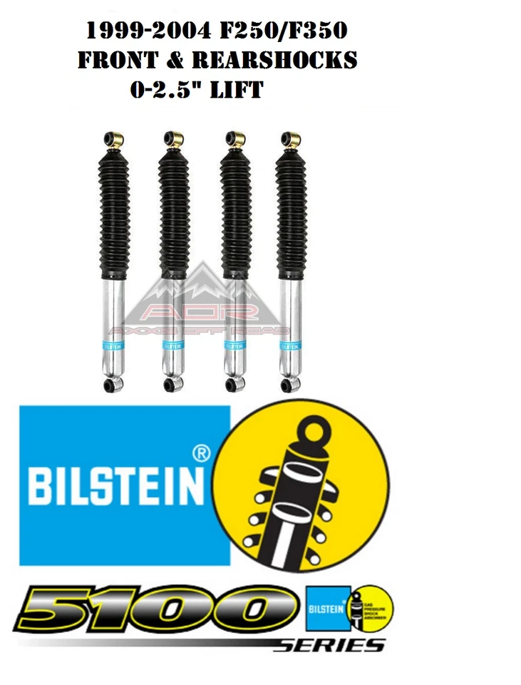 Amortiguadores delanteros/traseros Bilstein serie 5100 para 99-04 Ford F-250/F-350 Super Duty 4x4 Foto 1 de 1