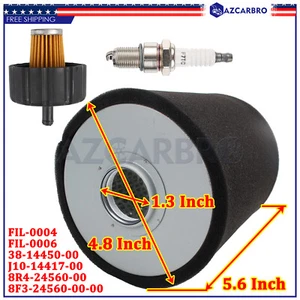 Air Pre Filter Spark Plug Kit For Yamaha G2 G8 G9 G11 Golf Cart 85-94 J381445000 - Picture 1 of 9