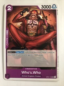 One Piece Romance Dawn Who’s Who OP01-109 casi nuevo - Imagen 1 de 2