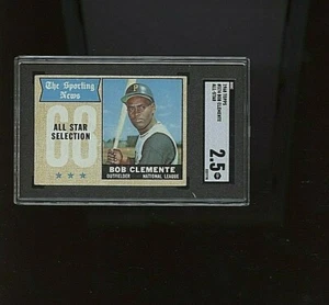 1968 Topps Roberto Clemente AS Pittsburgh Pirates #374  💥💥🎆 SGC Graded 2.5 - Picture 1 of 2