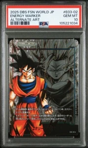 PSA10 Son Goku Energy Marker E03-02 Fusion World Dragon Ball Card Japan - Picture 1 of 3