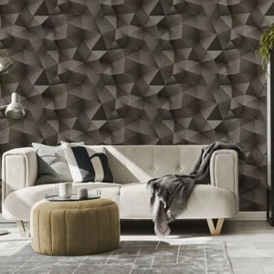 Papel pintado no tejido Guido Maria Kretschmer triángulos 3D marrón 10216-15 (3,75 €/1 m²) - Imagen 1 de 5