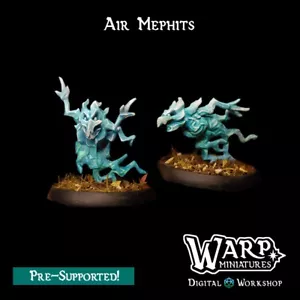 Air Mephits (x2)/Elementals/TTRPG/Dungeons and Dragons/Warp Miniatures - Bild 1 von 2