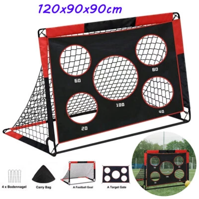 2in1 Soccer Goal Net Pop Up Kids Football Goa Target Net Training For Playground - image 1 of 4