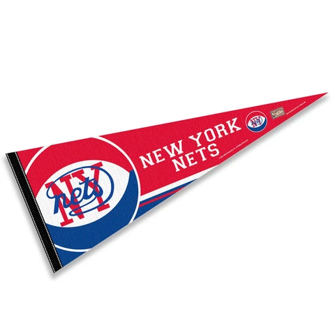 Brooklyn Nets Throwback Retro Vintage Full Size Pennant Flag Banner Cover