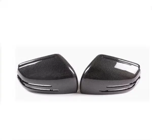For 15-19 Benz GLE C292 SUV Side View Mirror Housing Gloss Carbon Fiber 2pcs - Picture 1 of 2