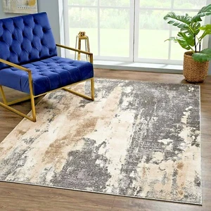 RUGS AREA RUGS CARPETS 8x10 RUG MODERN LARGE GREY FLOOR BEDROOM GRAY 5x7 RUGS ~~ - Picture 1 of 10