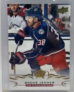 2018-19 Upper Deck UD Exclusives 9 /100 Boone Jenner #308 🔥🔥🔥 - Picture 1 of 2