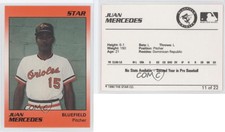 1990 Star Bluefield Orioles Juan Mercedes #11