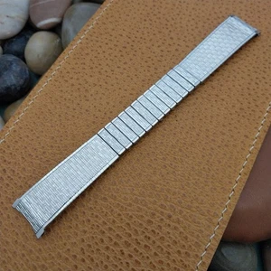Vintage 19mm 18mm Kreisler Edelstahl unbenutzt NOS 60er Jahre klassisches Uhrenarmband - Bild 1 von 6