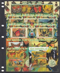 Butterflies Insects Maakhir Somaliland Small Collection 10 M/s & S/s perf Lot - Picture 1 of 3