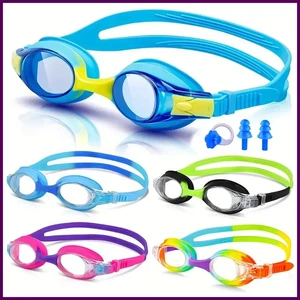 Kinder Antibeschlag Schwimmbrille Alter 3-12 Wasserdicht Klare Sicht Keine Lecks - Bild 1 von 21