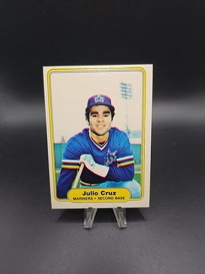 1982 Fleer ERROR Julio Cruz #509 Baseball Card Color Prints Didn't Line Up - Image 1 of 3