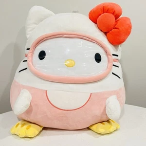 Hello Kitty Scuba Diving Original Squishmallows ExtrLarge 20” Soft Cushion Pink - Picture 1 of 9