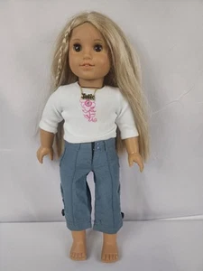 American Girl Puppe JULIE ALBRIGHT ? Halskette blonde Haare braune Augen 18 Zoll - Bild 1 von 6