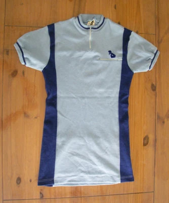 taille 1 cycles peugeot jamais porté maillot en laine et acrylique cycliste vélo - Photo 1/4