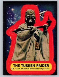 1977 Topps Star Wars Stickers #14 The Tusken Raider (EX-NM+) - Picture 1 of 2