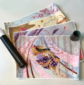 Japanese Paper Art Yuzen Sougara The 4 Seasons 4 Designs Paper Prints Japan - Picture 1 of 11
