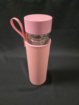 Botella aislante Crofton Pink de doble pared de vidrio para cerveza fría 510 ml (17,24 oz) nueva Foto 1 de 4