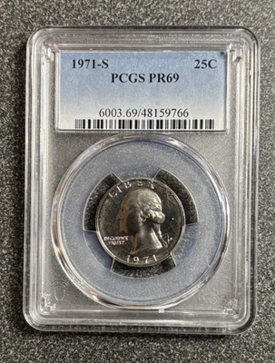 1971-S, PCGS PR69- BEAUTIFUL QUARTER FOR INVESTING - Image 1 of 2