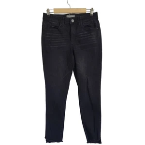 Democracy Ab Technology Damenjeans Größe 8 schwarz Skinny Ankle Used-Look - Bild 1 von 11