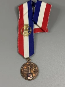 Vintage 1985 JUNIOR OLYMPICS REGIONAL CHAMPION AAU USA Award Medal Ribbon - Picture 1 of 3