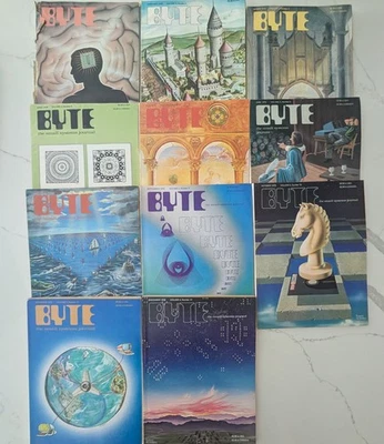 Byte Magazine - 1978 Set /11 issues  (missing July)  Computers Apple IBM Vintage - Image 1 of 2