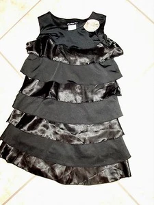 Girl's"DISORDERLY KIDS"Black Ruffles Sleeveless Lined Dress size 8 Super CUTE! - Picture 1 of 5
