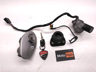 03-06 DUCATI 749 999 OEM LLAVE A JUEGO INTERRUPTOR DE ENCENDIDO TAPA DE GAS TANQUE ANTENA DE BLOQUEO Foto 1 de 4