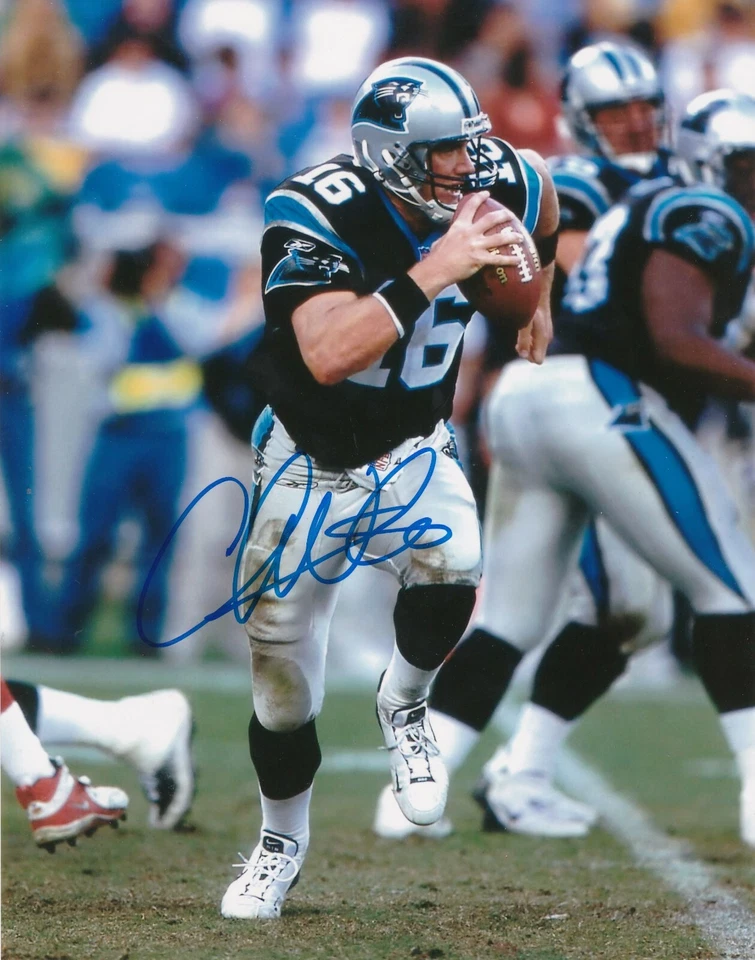 CHRIS WEINKE CAROLINA PANTHERS ACCIÓN FIRMADO 8x10 Foto 1 de 1