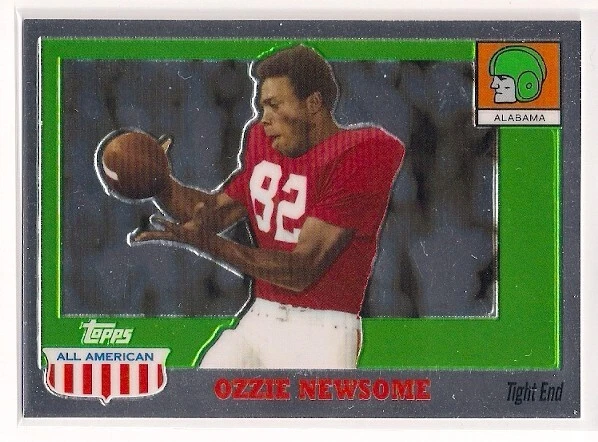2005 OZZIE NEWSOME TOPPS AA CHROME 101/555 ALABAMA CRIMSON TIDE BALTIMORE RAVENS - Image 1 of 1