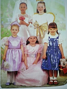 Butterick 6696 Engel Fee Flügel Dorothy Oz Braut Ballerina Kostüm Muster 2-6X - Bild 1 von 6