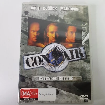 Con Air Extended Edition DVD Nick Cage John Cusack Malkovich Classic Film PAL 4 - image 1 of 2