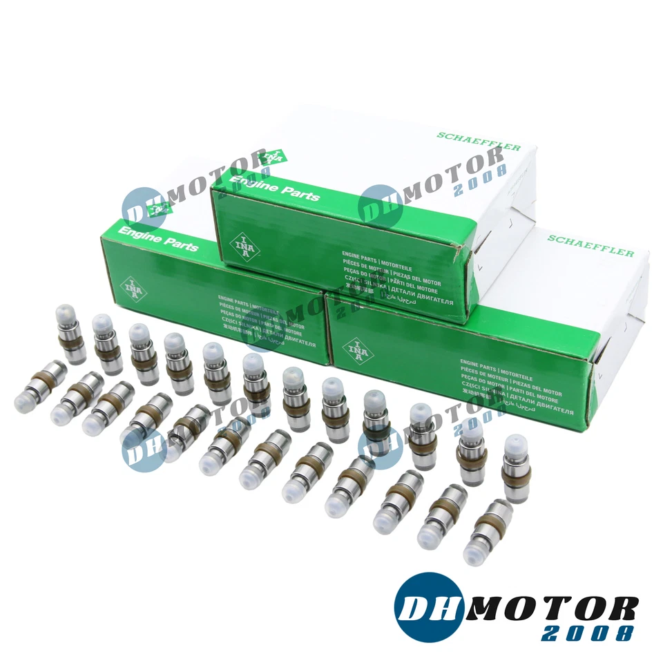Juego de seguidores de válvulas elevadores hidráulicos 24x INA para BMW 323i 528i E91 E93 530i E61 Foto 1 de 4